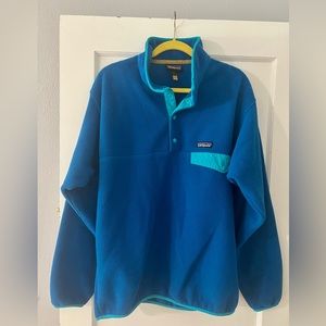 Patagonia Fleece Synchilla Snap-T Fleece
Pullover Blue & Seafoam Men’s Large